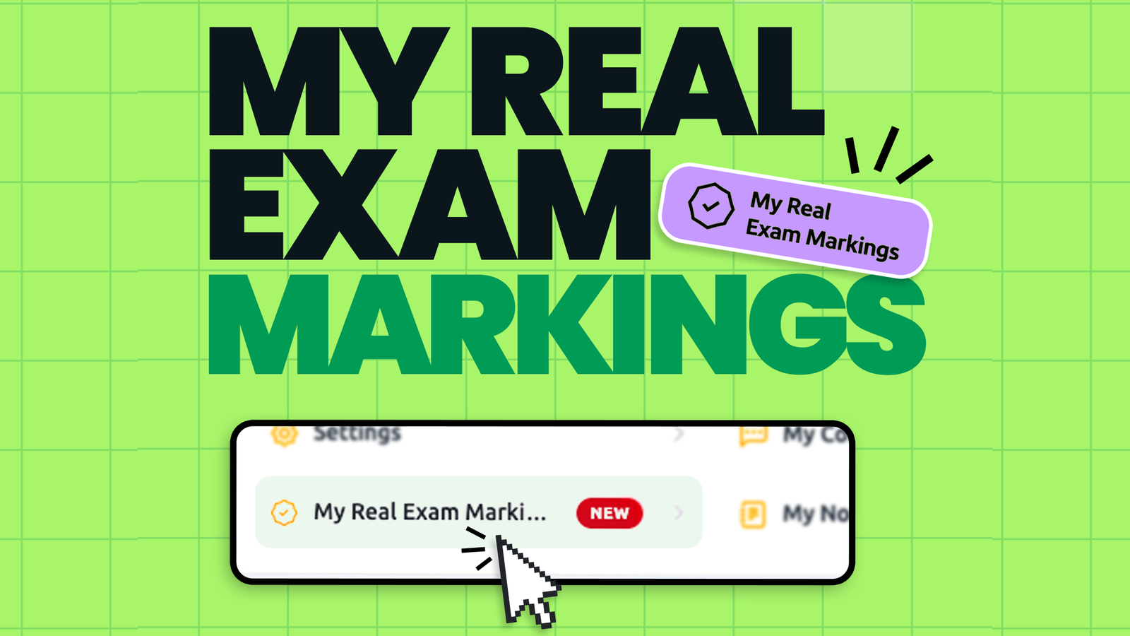 Introducing My Real Exam Markings